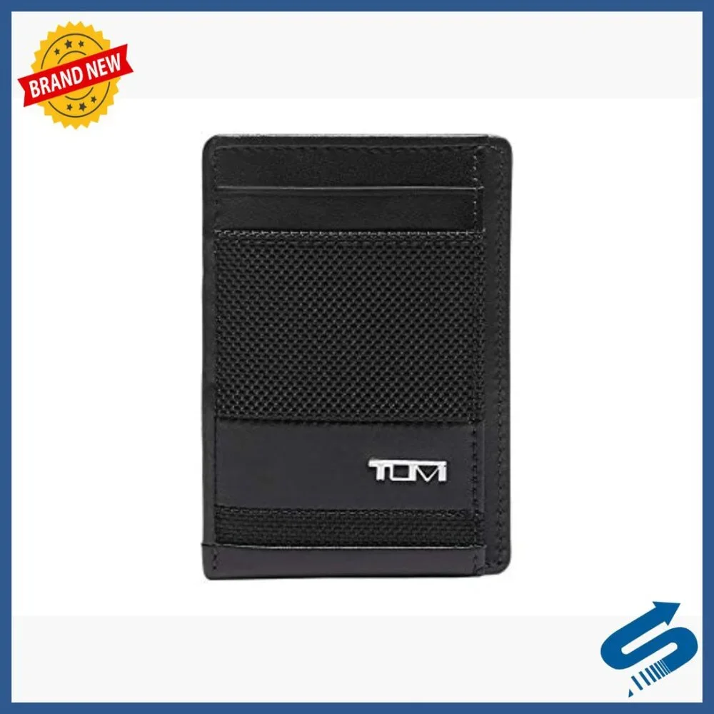 Slim Ballistic Nylon Money Clip Card Case with 3 Pockets